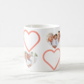 Liebe Nana Großmutter Rosa Herz Fotos Collage Kaffeetasse (Mittel)