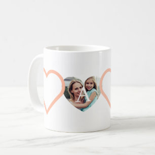 Liebe Nana Großmutter Rosa Herz Fotos Collage Kaffeetasse