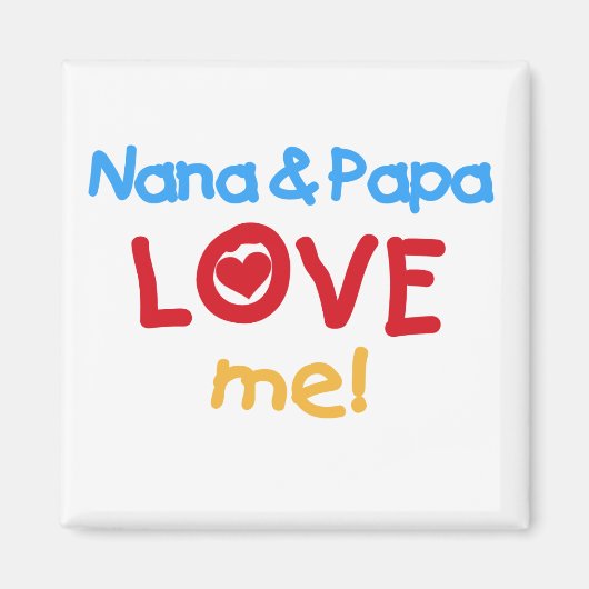 Liebe Nana und Papa Magnet (Vorne)