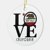 LIEBE Napa Valley, Kalifornien Keramik Ornament (Links)