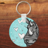 Liebe Nashorn Schlüsselanhänger (Vorderseite)