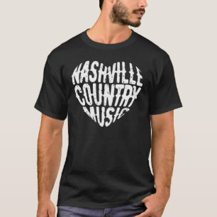 Liebe Nashville Tennessee Country Music Gitarrensp T-Shirt