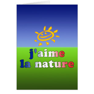 Liebe-Natur der J'aime La-Natur-I auf französisch