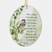 Liebe Natur Inspiration Zitat Lord Byron Keramik Ornament (Rechts)
