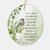Liebe Natur Inspiration Zitat Lord Byron Keramik Ornament (Links)