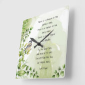 Liebe Natur Inspiration Zitat Lord Byron Quadratische Wanduhr (Winkel)