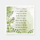 Liebe Natur Inspiration Zitat Lord Byron Serviette (Vorderseite)