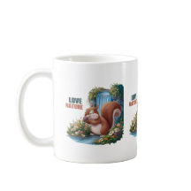 Liebe Natur Lustiges Eichhörnchen