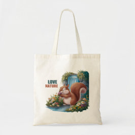 Liebe Natur Lustiges Eichhörnchen Tragetasche