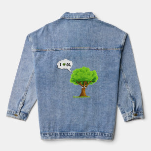 Liebe Natur Öko-freundliche  Jeansjacke