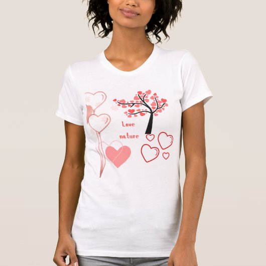 LIEBE NATURE DESIGN T - SHIRT (Vorderseite)