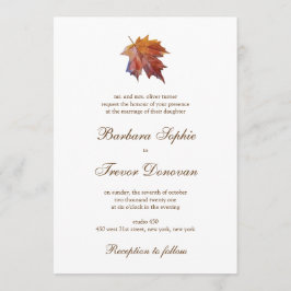 Liebe Nature Theme Watercolor Leaf Hochzeit Einladung