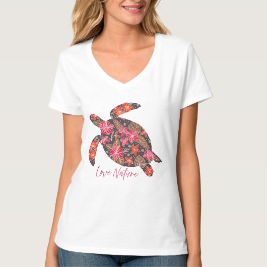 Liebe Naturschildkröte T-Shirt (Vorderseite)