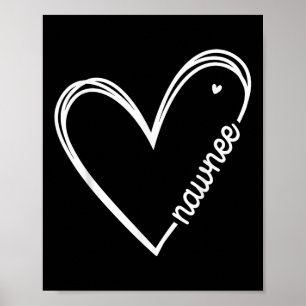Liebe Nawnee Heart Frauen Mütter Tag Geburtstag Poster