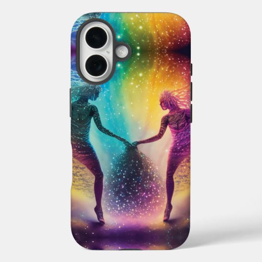 Liebe Nebel träumt Abstrakte kosmische Regenbogenl Case-Mate iPhone Hülle (Rückseite)