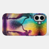 Liebe Nebel träumt Abstrakte kosmische Regenbogenl Case-Mate iPhone Hülle (Rückseite (Horizontal))