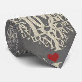 Liebe Necktie Krawatte (Gerollt)