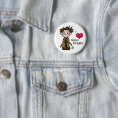 Liebe-Nerd-Engels-Knopf Button (Beispiel)