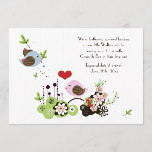 Liebe Nest Schwangerschaft Ankündigung