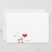 Liebe Nest Schwangerschaft Ankündigung (Rückseite)