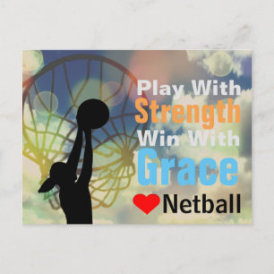 Liebe Netball Motivierend Kostenvoranschlag Postkarte
