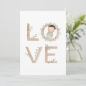 Liebe | Neues Baby Karte (Stehend Vorderseite)