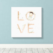 Liebe | Neues Baby Leinwanddruck (Insitu (Holzboden))