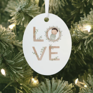 Liebe Neues Baby Ornament Aus Metall