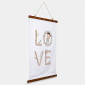 Liebe | Neues Baby Wandteppich Mit Holzrahmen (Gewinkelt)