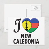 Liebe Neukaledonien Postkarte (Vorne/Hinten)