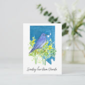 Liebe Nevada Bluebird Sagebrush Postkarte (Stehend Vorderseite)