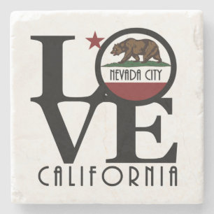 LIEBE Nevada City, Kalifornien Steinuntersetzer