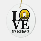 LIEBE New Brunswick Keramik Ornament (Links)
