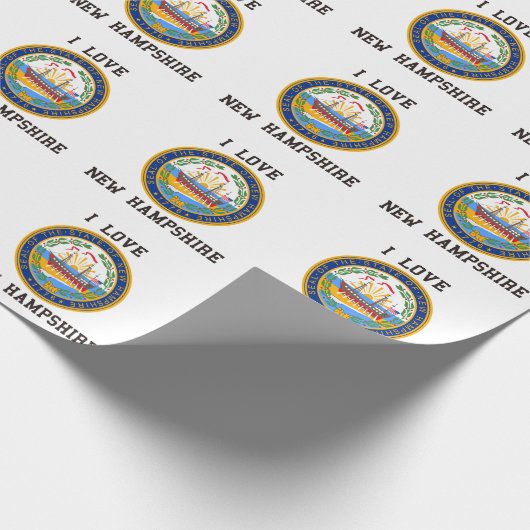Liebe New Hampshire Geschenkpapier (Ecke)