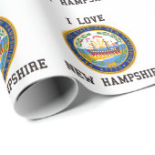 Liebe New Hampshire Geschenkpapier (Rolleneckpunkt)