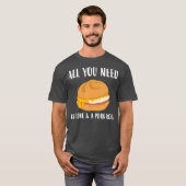 Liebe New Jersey Food Ei Käse Schweinefleisch Roll T-Shirt (Vorne ganz)