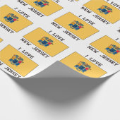 Liebe New Jersey Geschenkpapier (Ecke)