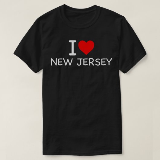Liebe New Jersey I T-Shirt (Design vorne)