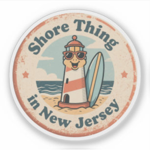 Liebe New Jersey - Süßes NJ-Staatsandenken Aufkleber