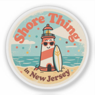 Liebe New Jersey - Süßes NJ-Staatsandenken Aufkleber