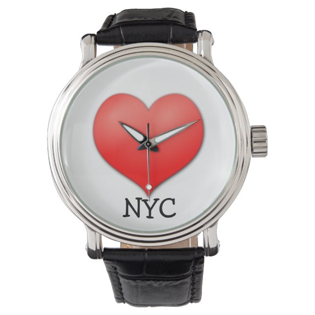 Liebe New York City (NYC) Armbanduhr (Vorderseite)
