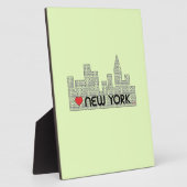 Liebe NEW YORK Fotoplatte (Seite)