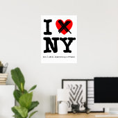 Liebe New York Funny Poster Spaß nicht (Heimbüro)