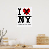 Liebe New York Funny Poster Spaß nicht (Küche)