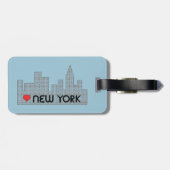 Liebe NEW YORK Gepäckanhänger (Rückseite horizontal)