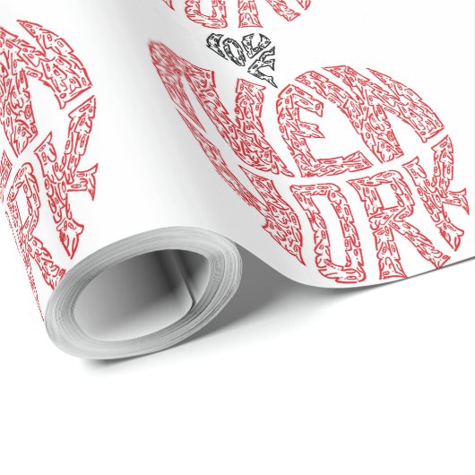 LIEBE NEW YORK GESCHENKPAPIER (Rolleneckpunkt)