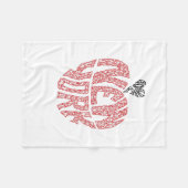 LIEBE NEW YORK - MINIFACES FLEECEDECKE (Vorderseite (Horizontal))