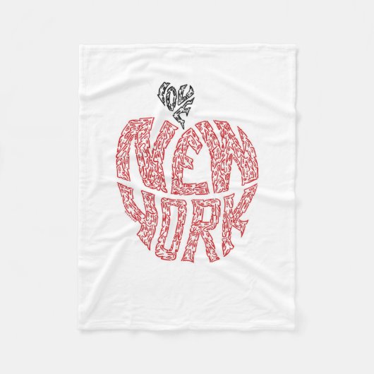 LIEBE NEW YORK - MINIFACES FLEECEDECKE (Vorderseite)