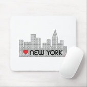 Liebe NEW YORK Mousepad (Mit Mouse)