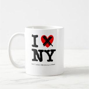 Liebe New York nicht Lustiger Becher Humor Kaffeetasse